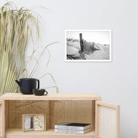 High Key Dunes Coastal Landscape Framed Photo Paper Wall Art Prints