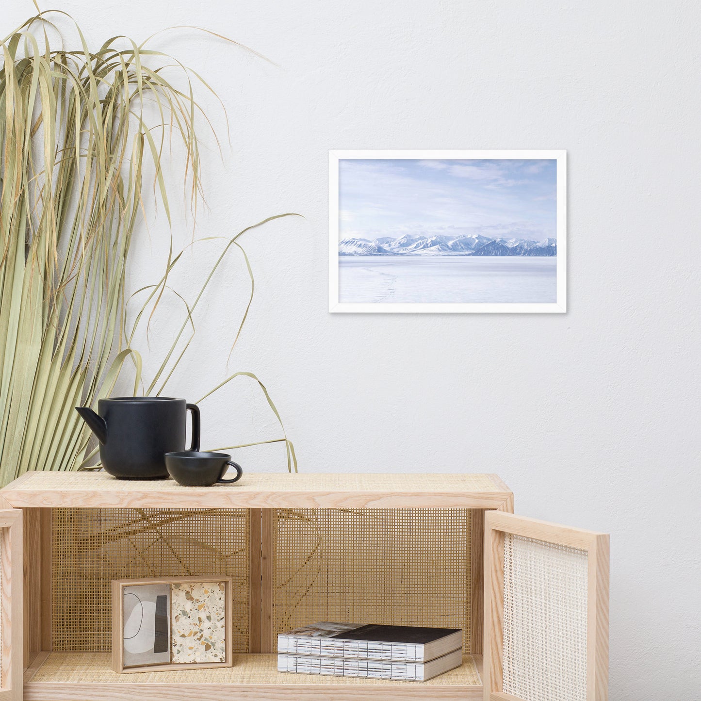 Winter's Majesty Rural Landscape Photograph Framed Wall Art Print