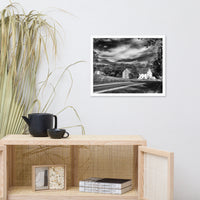 Greenbank Mill Summer in Black and White Framed Photo Paper Wall Art Prints