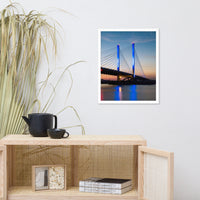 Indian River Bridge 2 Urban Landscape Photo Framed Wall Art Print