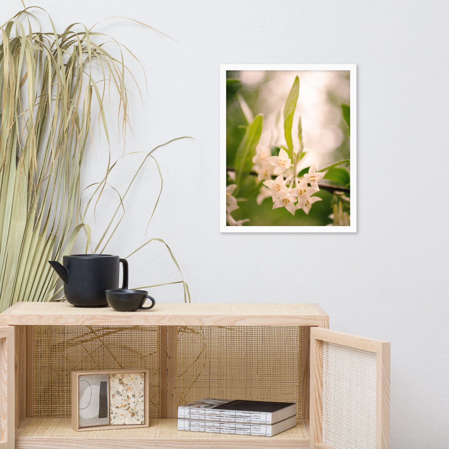 Floral Tranquility Flower Nature Photo Framed Wall Art Print