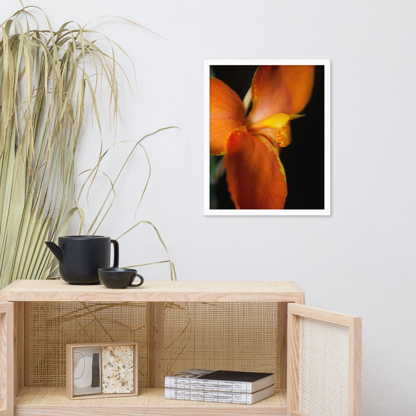 Orange Canna at Longwood Gardens Floral Nature Photo Framed Wall Art Print