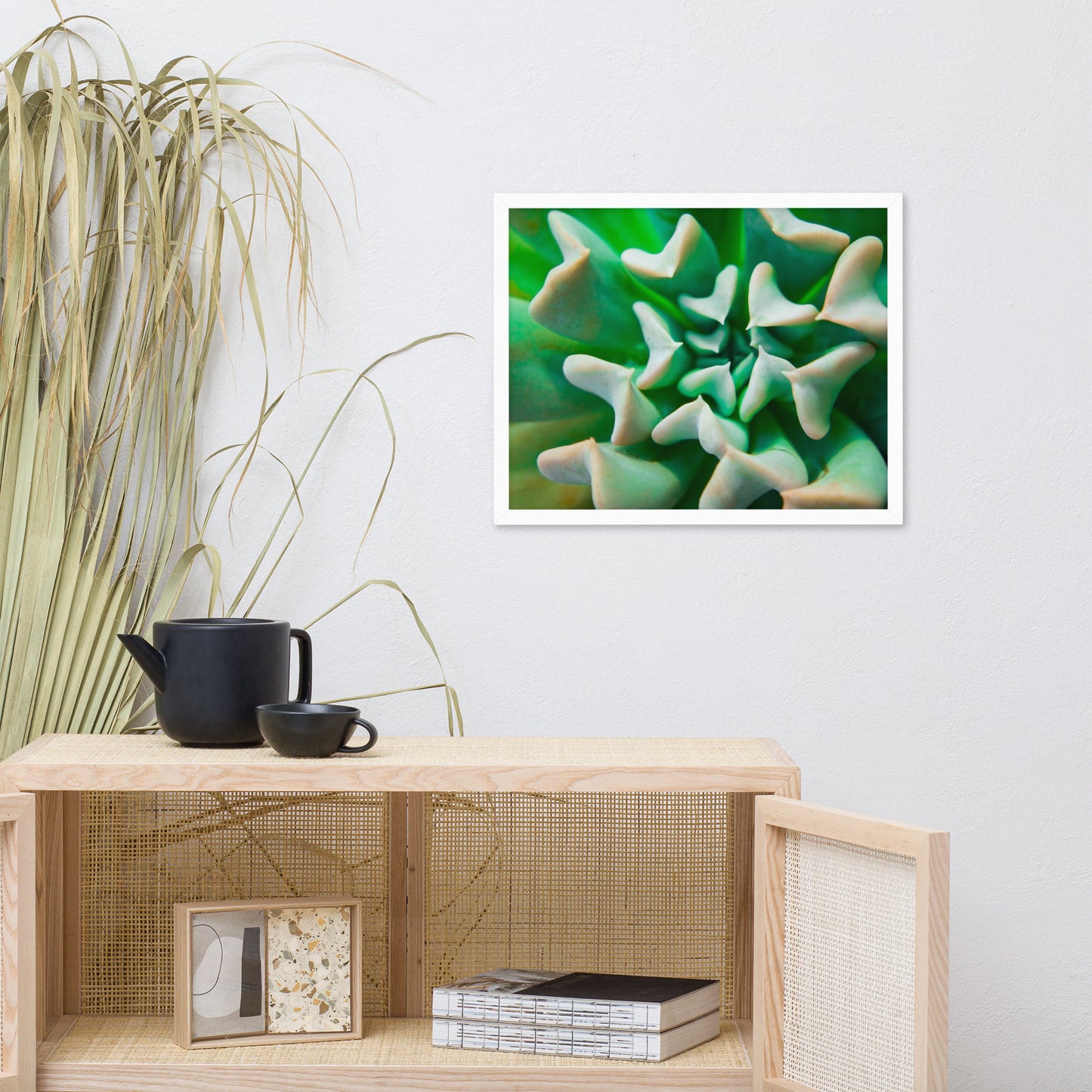 Succulent Botanical Nature Photo Framed Wall Art Print