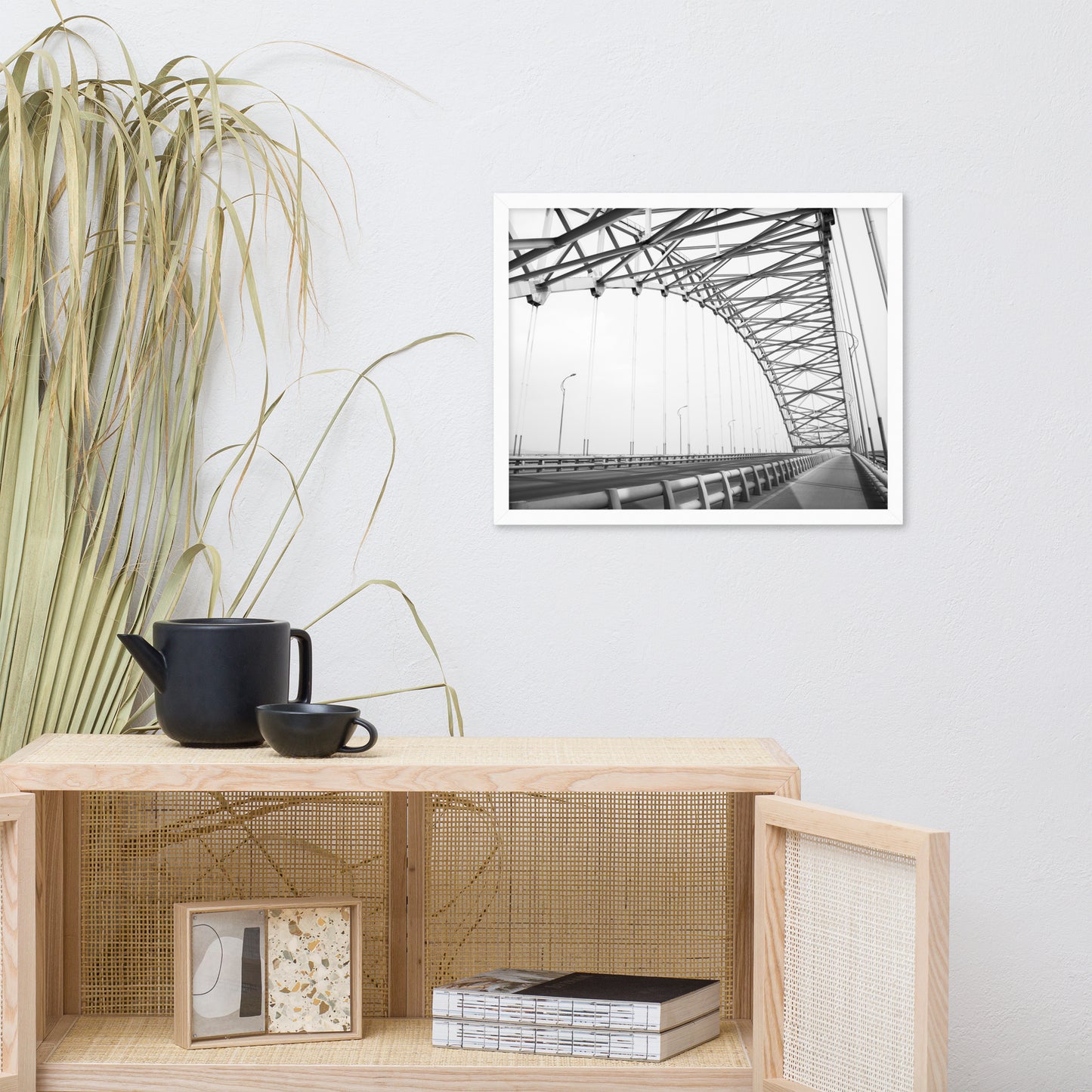 Ethereal Crossing Architectural Photograph Framed Wall Art Print