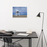 Approaching Storm Landscape Photo Paper Coastal Art Framed Wall Art Print
