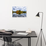 Autumn Reflections Rural Landscape Framed Photo Paper Wall Art Prints