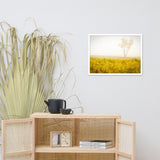 Dreams of Goldenrod and Fog Landscape Framed Photo Paper Wall Art Prints