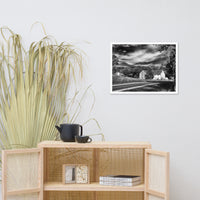 Greenbank Mill Summer in Black and White Framed Photo Paper Wall Art Prints