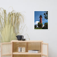 Jupiter Lighthouse 2 Color Framed Photo Paper Wall Art Prints