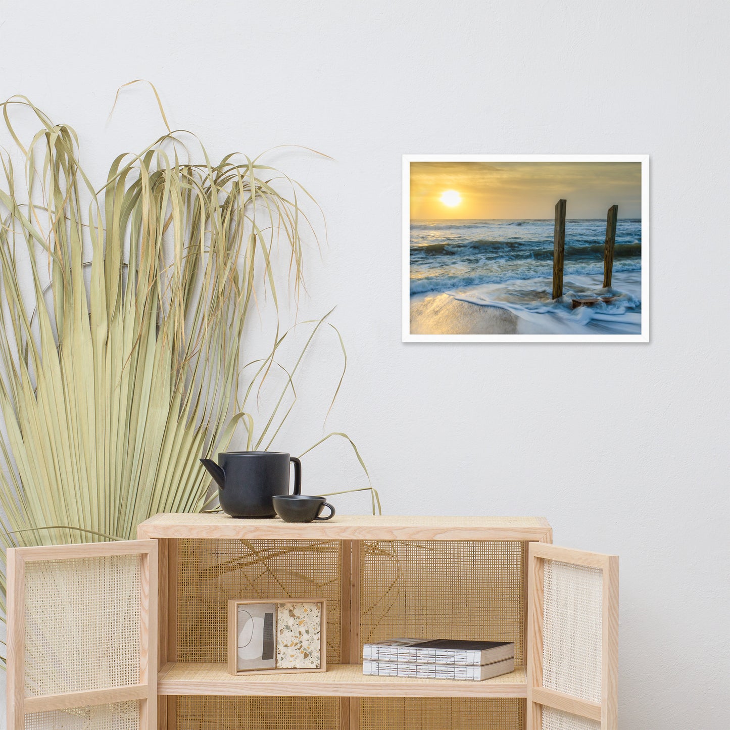 Kissed by the Sea Coastal Landscape Framed Photo Paper Wall Art Prints