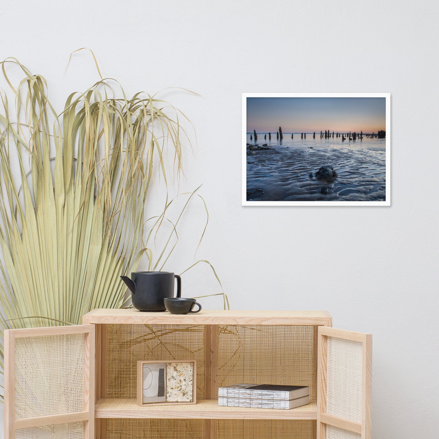 Low Tide At Battery Coastal Landscape Framed Photo Paper Wall Art Prints
