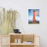 Ponce De Leon Lighthouse and Sunset Landscape Photo Framed Wall Art Print