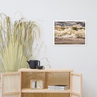 Crashing Ashore Coastal Nature Photo Framed Wall Art Print
