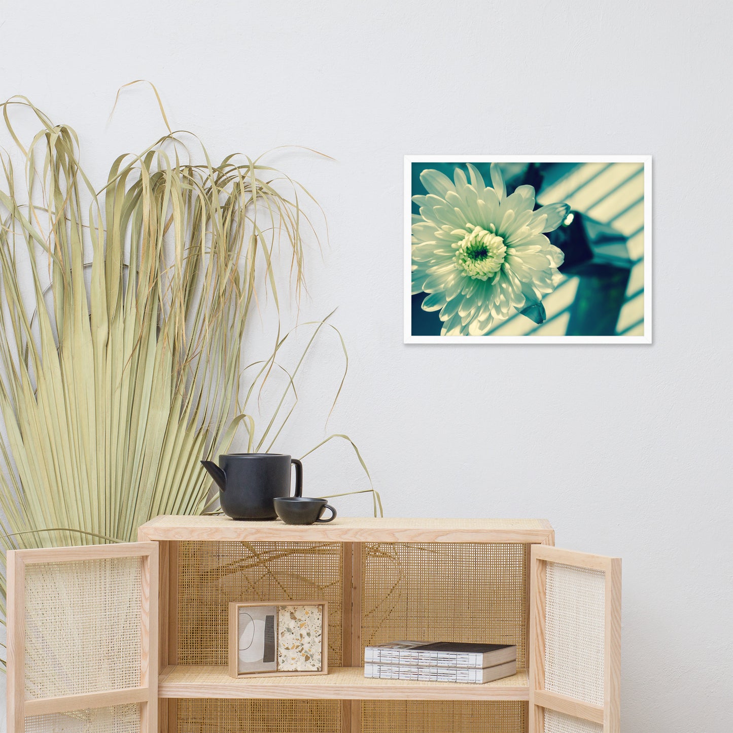 Melancholy Flower Floral Nature Photo Framed Wall Art Print