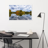 Autumn Reflections Rural Landscape Framed Photo Paper Wall Art Prints