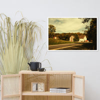 Greenbank Mill Summer Colorized Rural Framed Photo Paper Wall Art Prints