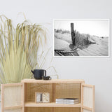 High Key Dunes Coastal Landscape Framed Photo Paper Wall Art Prints