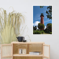 Jupiter Lighthouse 2 Color Framed Photo Paper Wall Art Prints