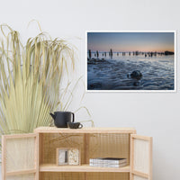 Low Tide At Battery Coastal Landscape Framed Photo Paper Wall Art Prints