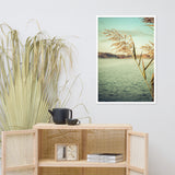 Golden Dreams Botanical Nature Photo Framed Wall Art Print