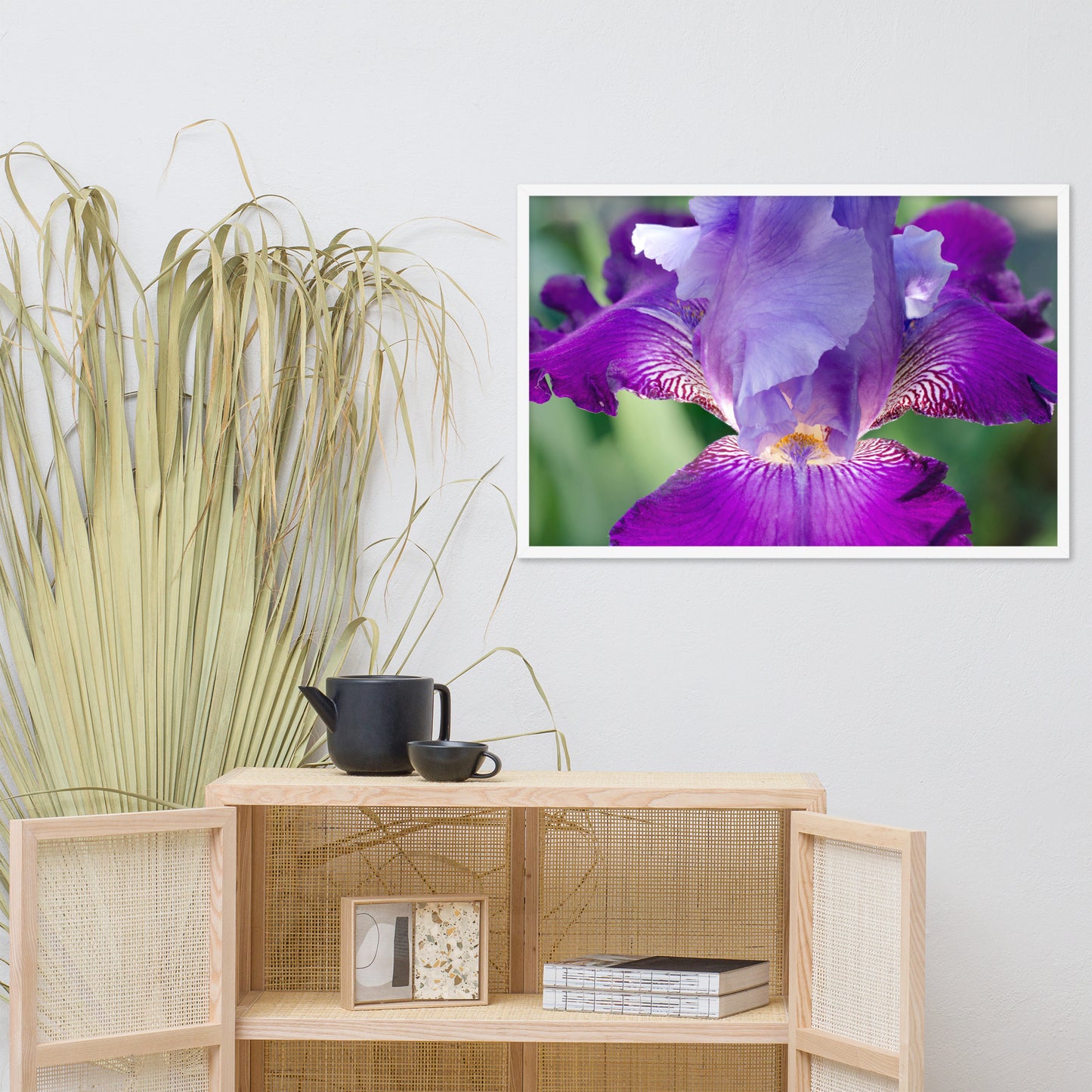 Etsy Pictures For Bedroom: Glowing Iris - Floral / Botanical / Nature Photo Framed Wall Art Print - Artwork - Wall Decor - Modern Home Decor
