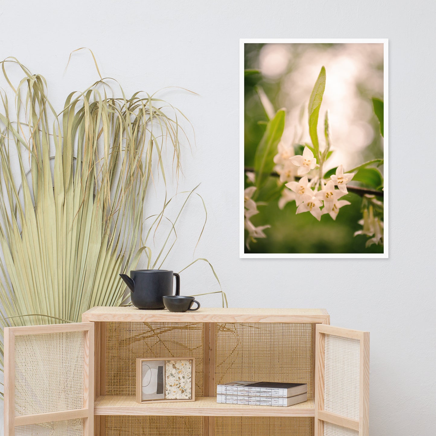 Floral Tranquility Flower Nature Photo Framed Wall Art Print