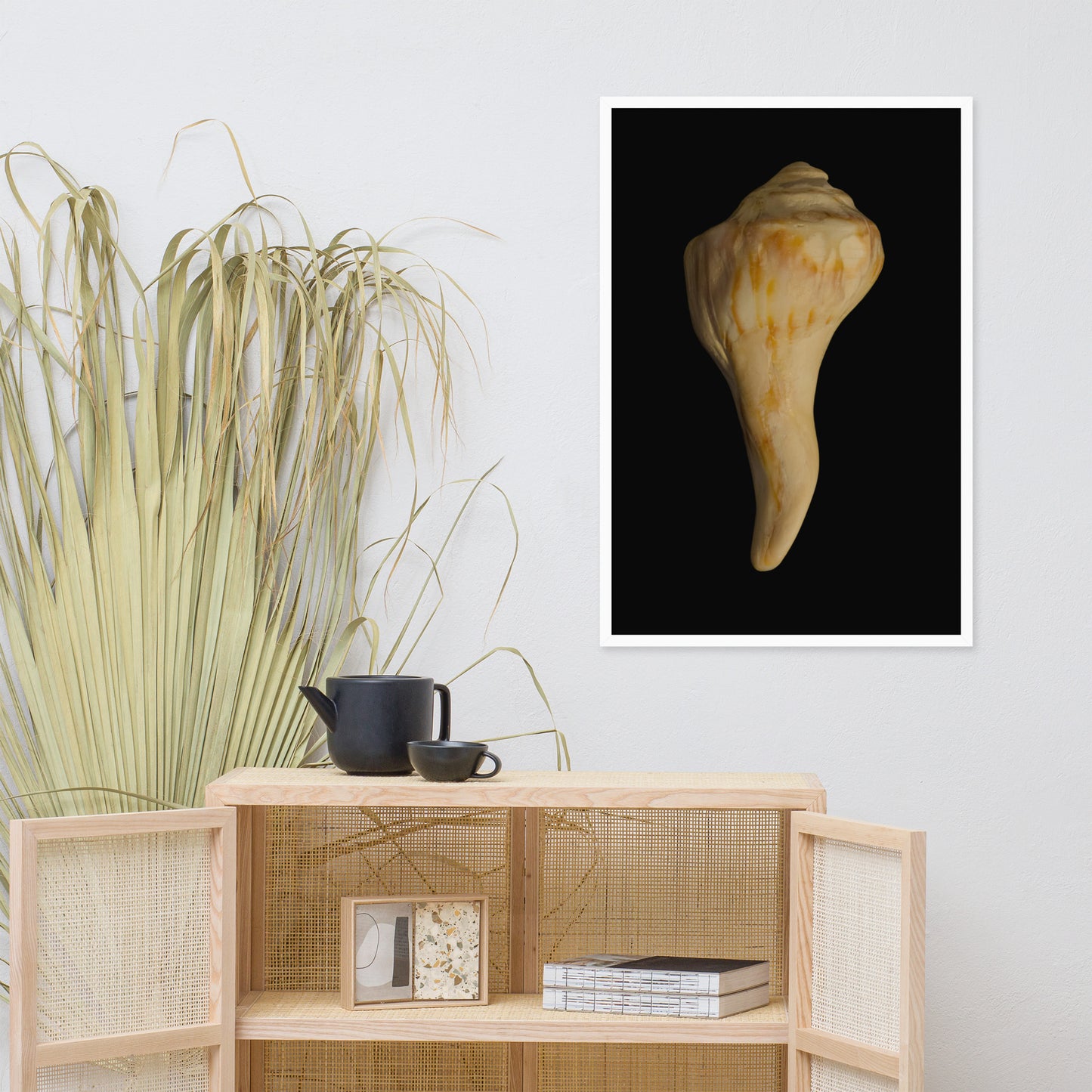 States of Erosion Image 9 Whelk Shell Coastal Nature Photo Framed Wall Art Print