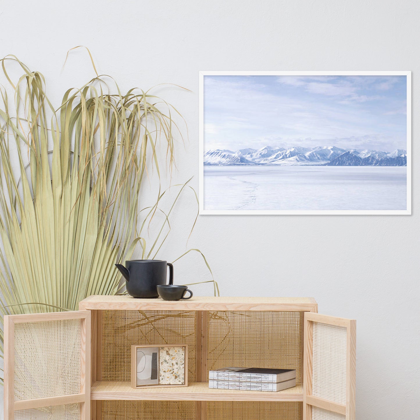 Winter's Majesty Rural Landscape Photograph Framed Wall Art Print