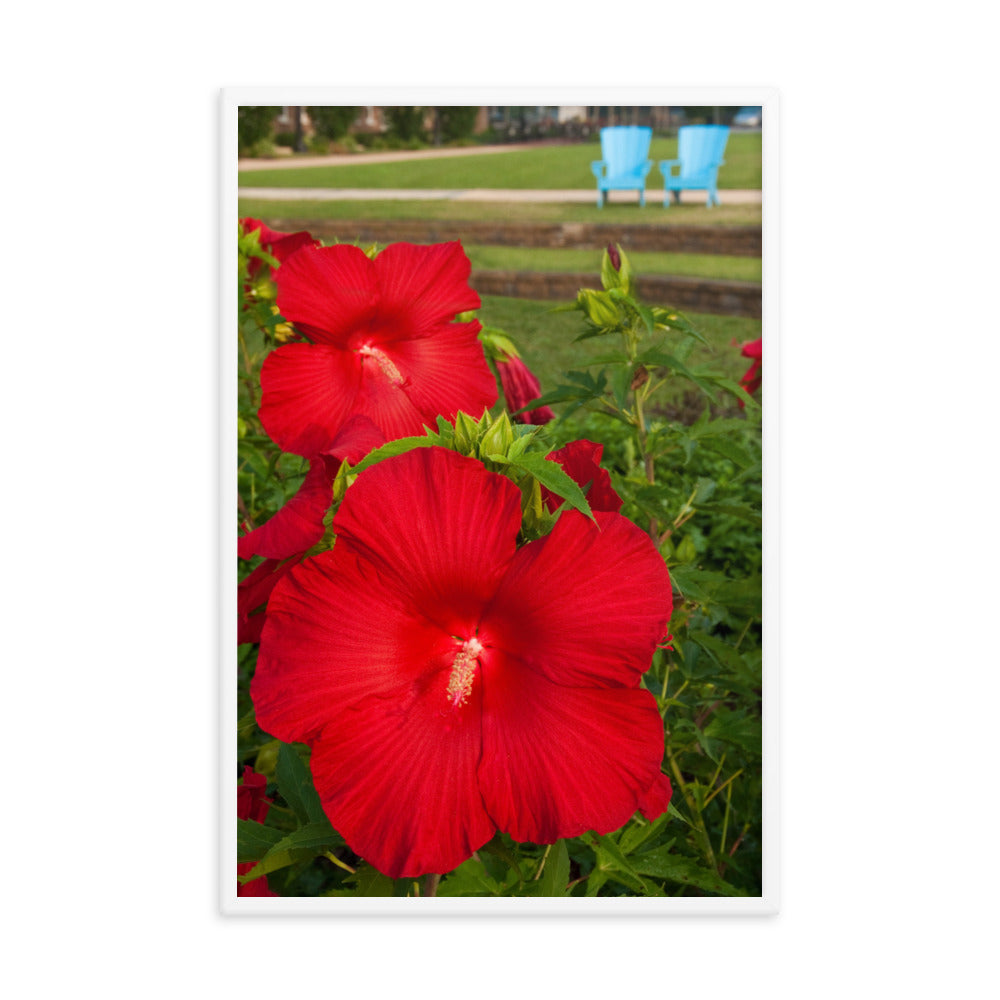 The Riverfront 2 Floral Nature Photo Framed Wall Art Print