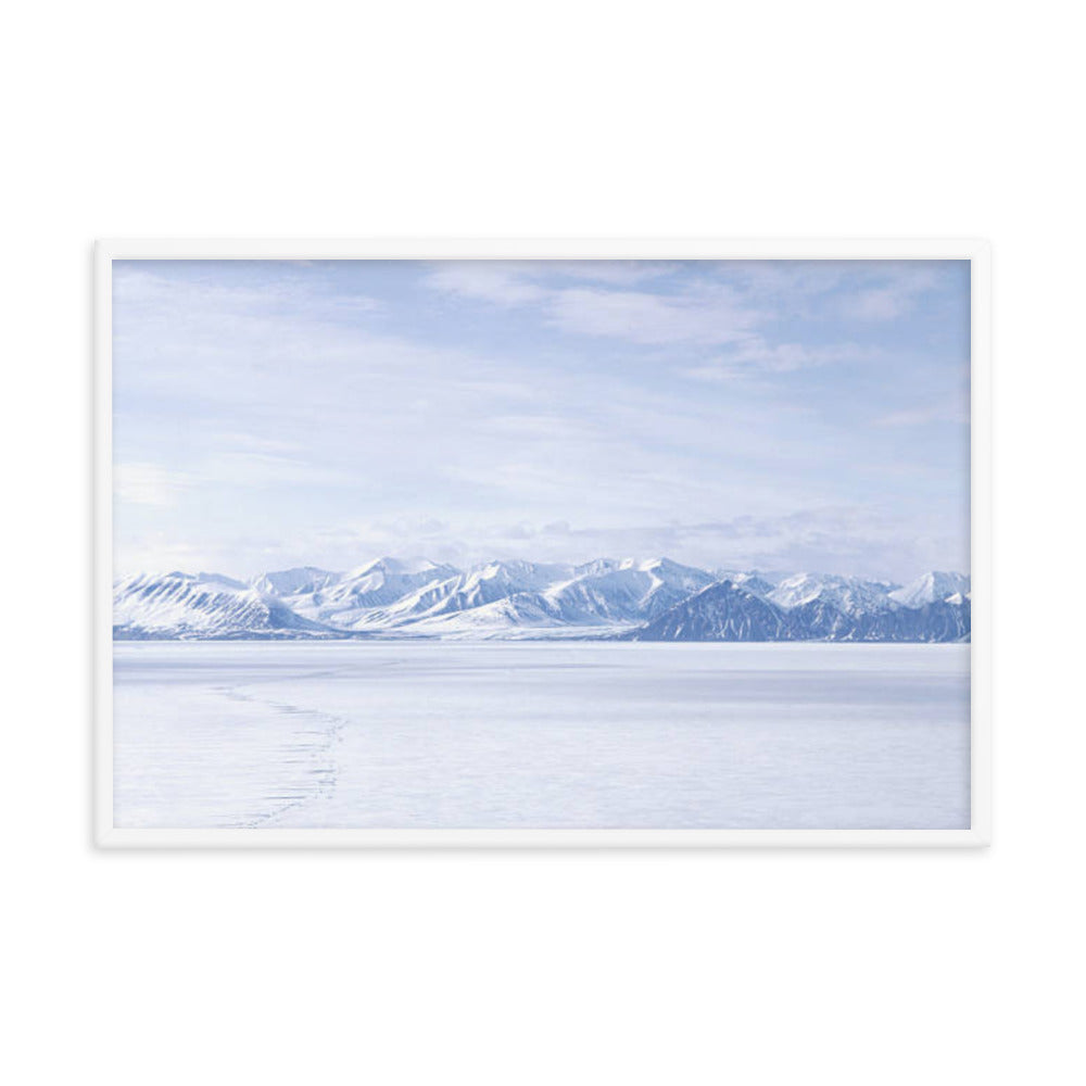 Winter's Majesty Rural Landscape Photograph Framed Wall Art Print