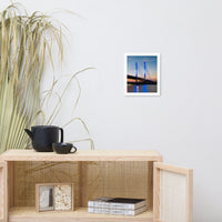Indian River Bridge 2 Urban Landscape Photo Framed Wall Art Print