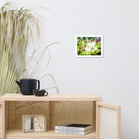 Tranquil China Violet Floral Nature Photo Framed Wall Art Print