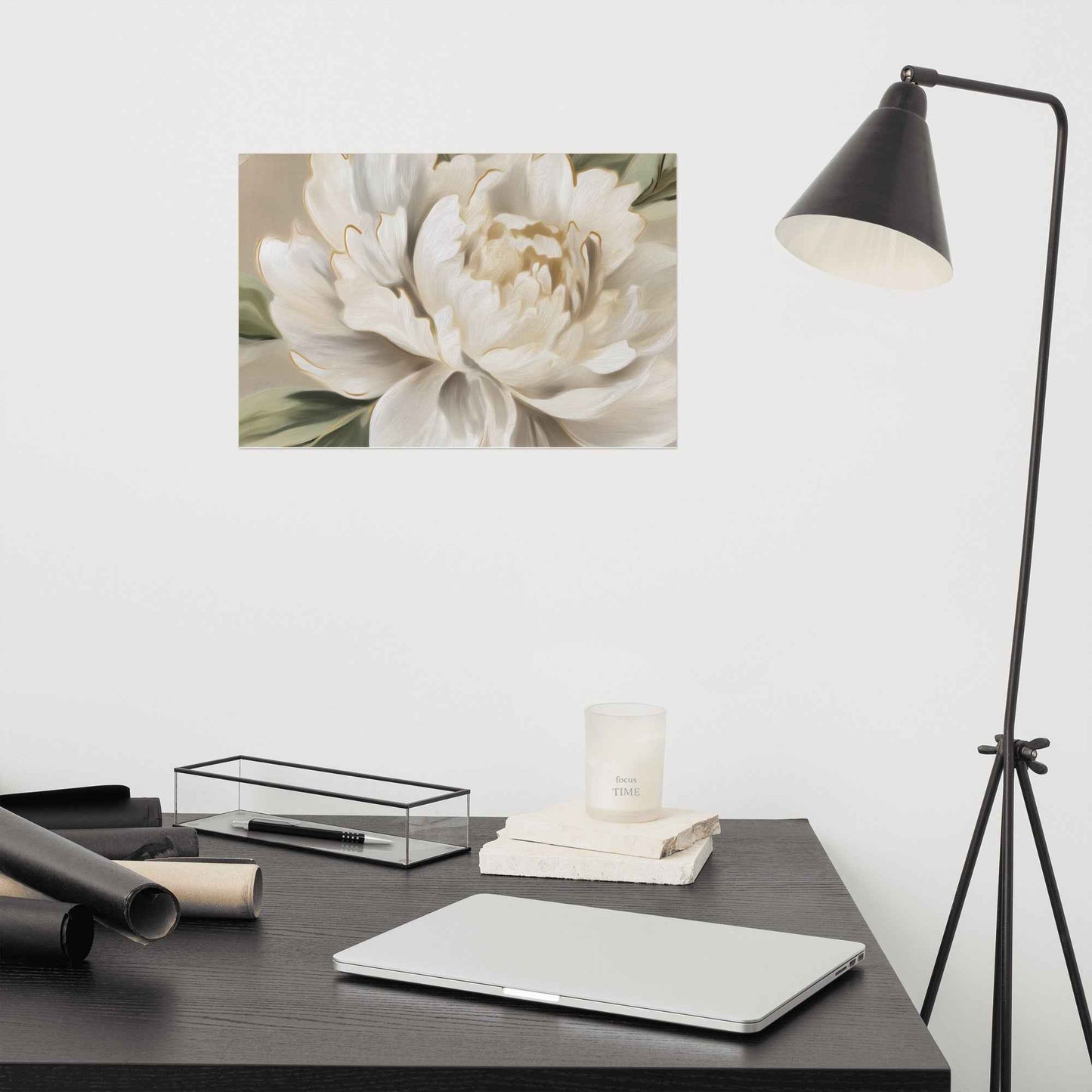 A Whisper of Spring Digital Artwork Peonies Painting Floral Loose Art Print