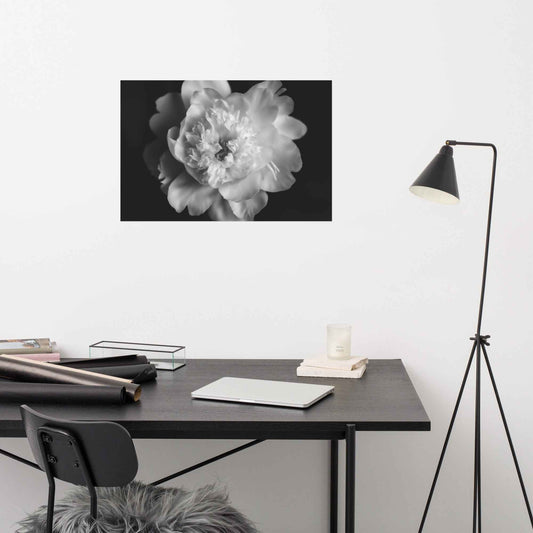 Lingering Fragrance Floral Photorealistic Digital Artwork Peonies Print Unframed