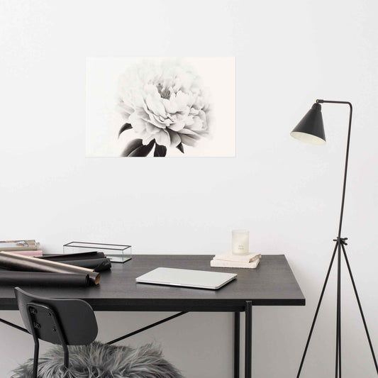 Pure Petals Floral Digital Artwork Abstract Peony Print Unframed