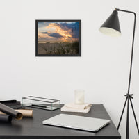 Anna Maria Island Cloudy Sunset 2 Coastal Landscape Framed Photo Paper Wall Art Prints