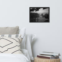 Mist of Valley Forge in Black and White Framed Photo Paper Wall Art Prints