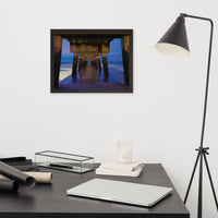 Under the Pier Coastal Landscape Framed Photo Paper Wall Art Prints