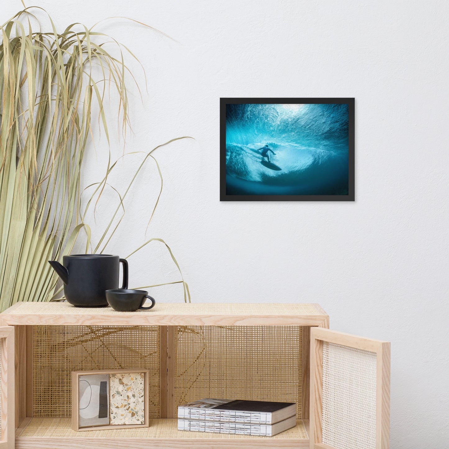 Beneath the Break Coastal Lifestyle Abstract Nature Photograph Framed Wall Art Print