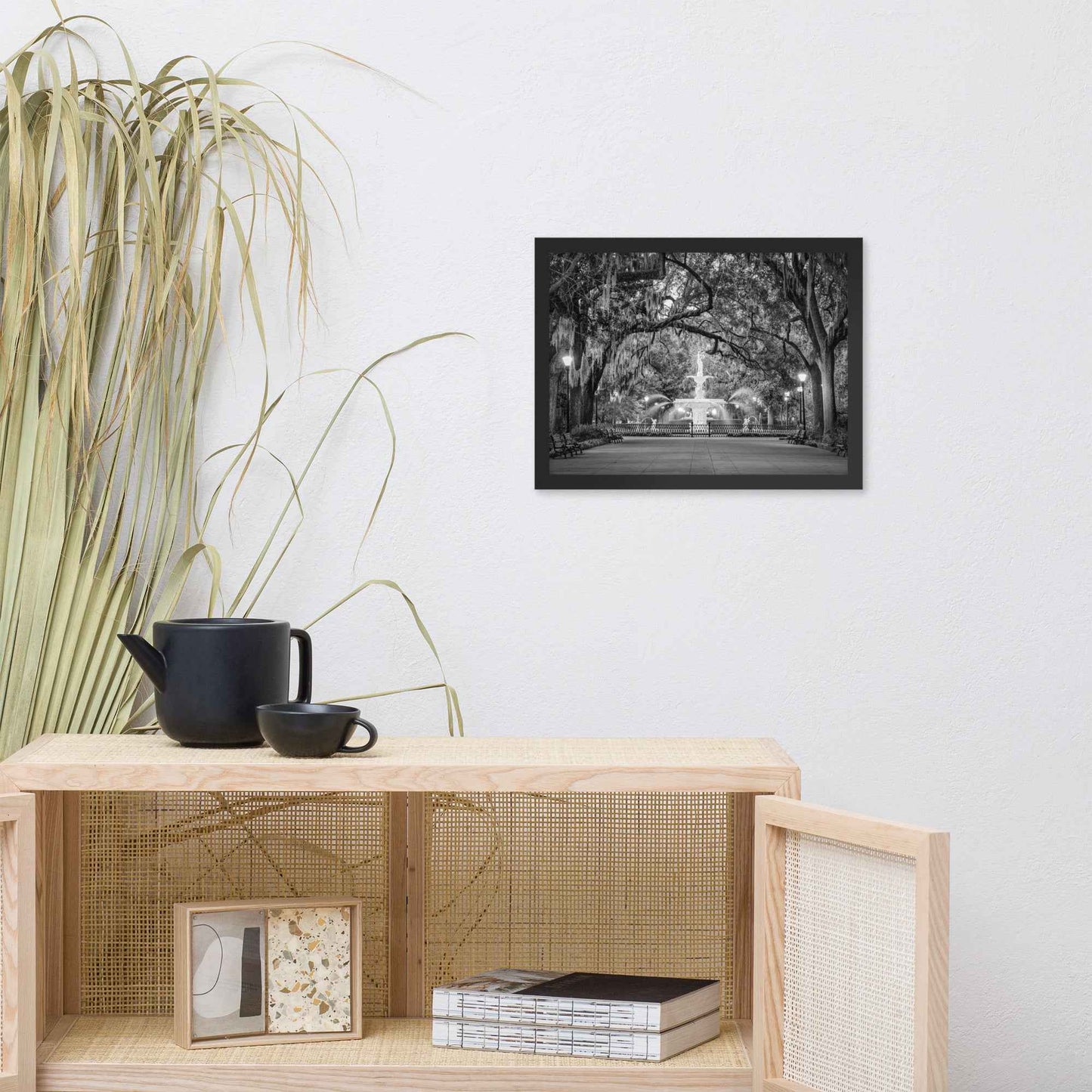 Fountain Forsyth Park Savannah Ga 4 Framed Wall Art Print