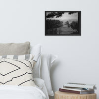 Mist of Valley Forge in Black and White Framed Photo Paper Wall Art Prints