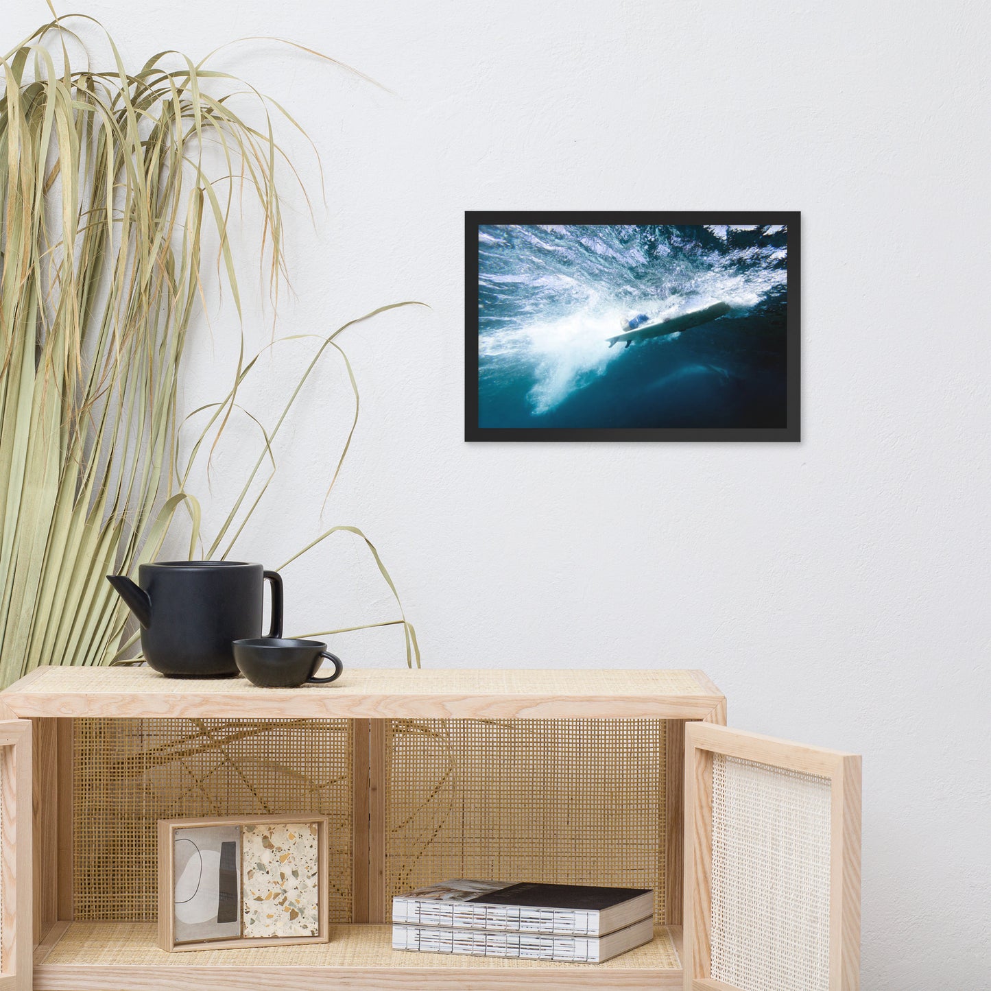 Power and Grace Coastal Lifestyle Abstract Nature Photograph Framed Wall Art Print