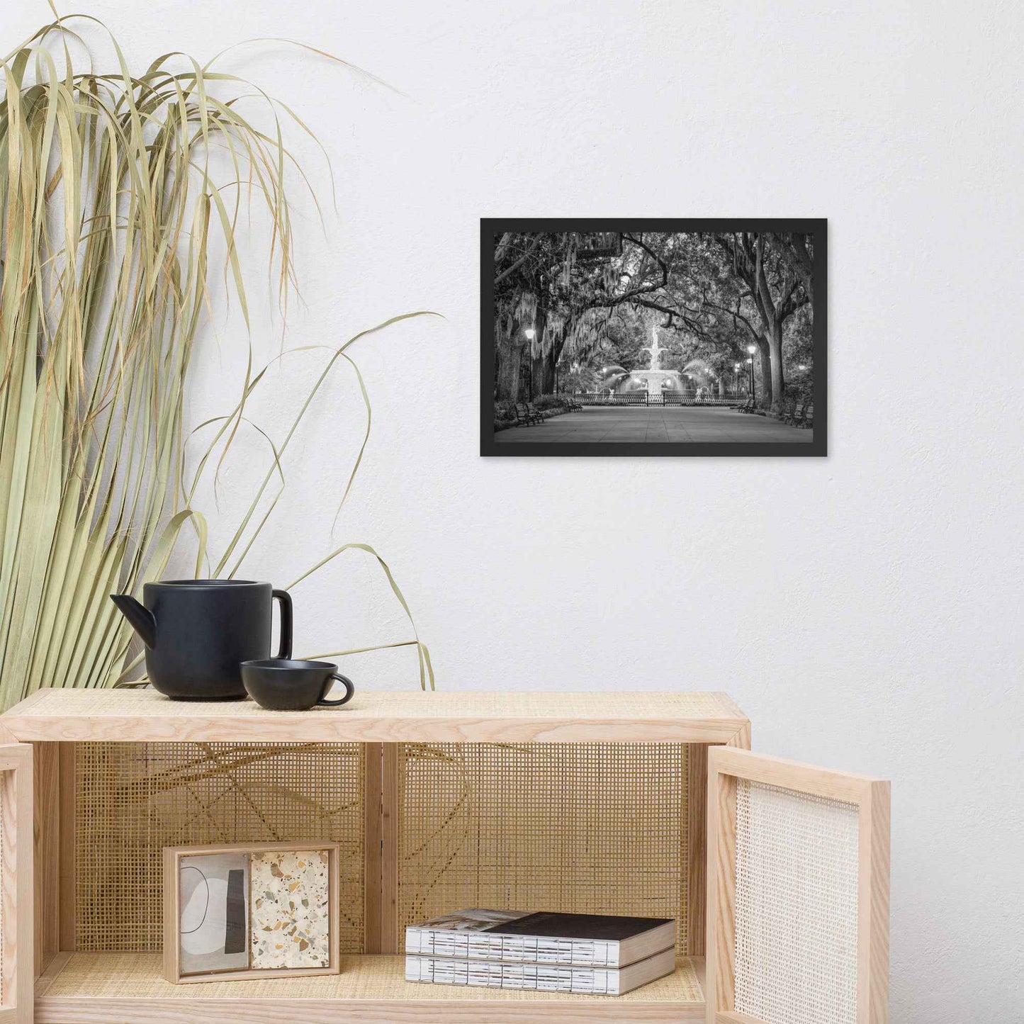 Fountain Forsyth Park Savannah Ga 4 Framed Wall Art Print