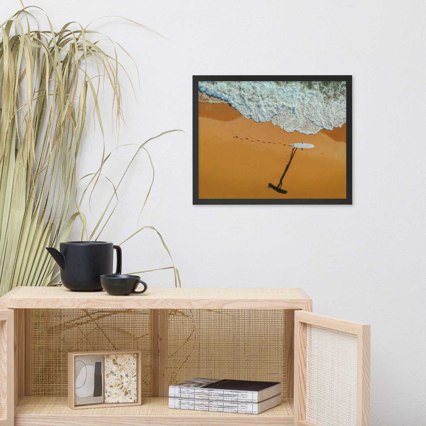 Solitude & Serenity Coastal Lifestyle Minimal Nature Photograph Framed Wall Art Print