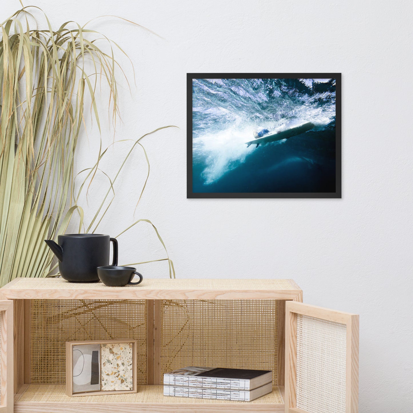 Power and Grace Coastal Lifestyle Abstract Nature Photograph Framed Wall Art Print