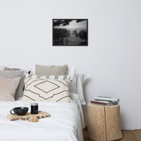 Mist of Valley Forge in Black and White Framed Photo Paper Wall Art Prints