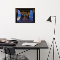 Under the Pier Coastal Landscape Framed Photo Paper Wall Art Prints