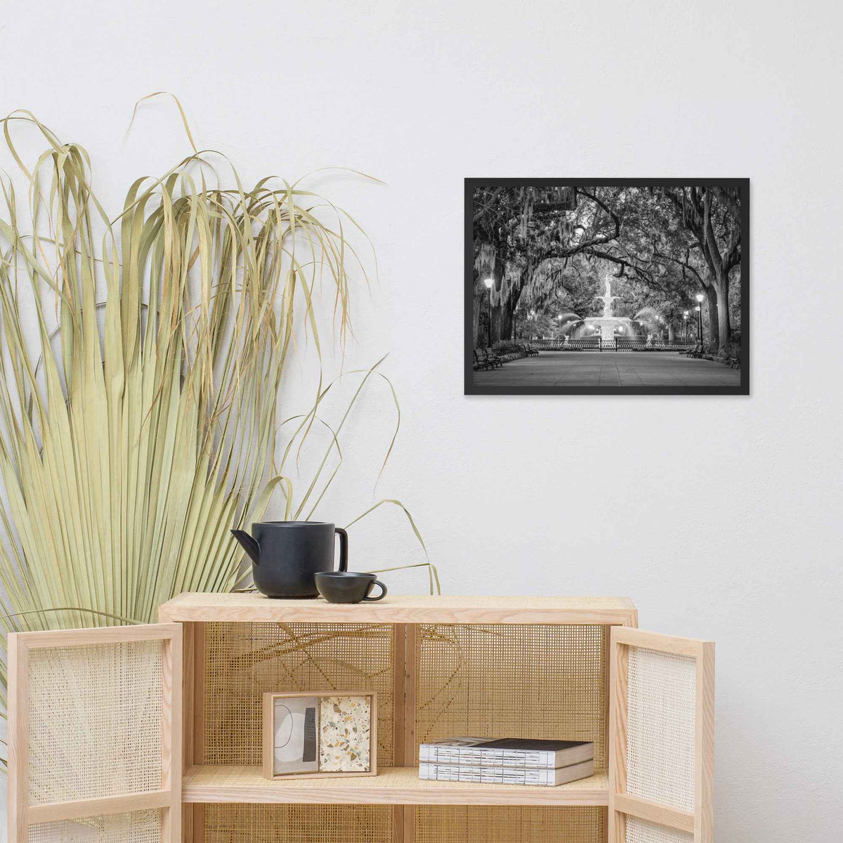 Fountain Forsyth Park Savannah Ga 4 Framed Wall Art Print