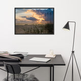 Anna Maria Island Cloudy Sunset 2 Coastal Landscape Framed Photo Paper Wall Art Prints