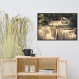 Misty Huay Mae Khamin Waterfall Thailand Framed Wall Art Prints